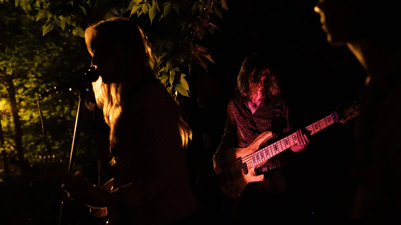 Gabe playing bass